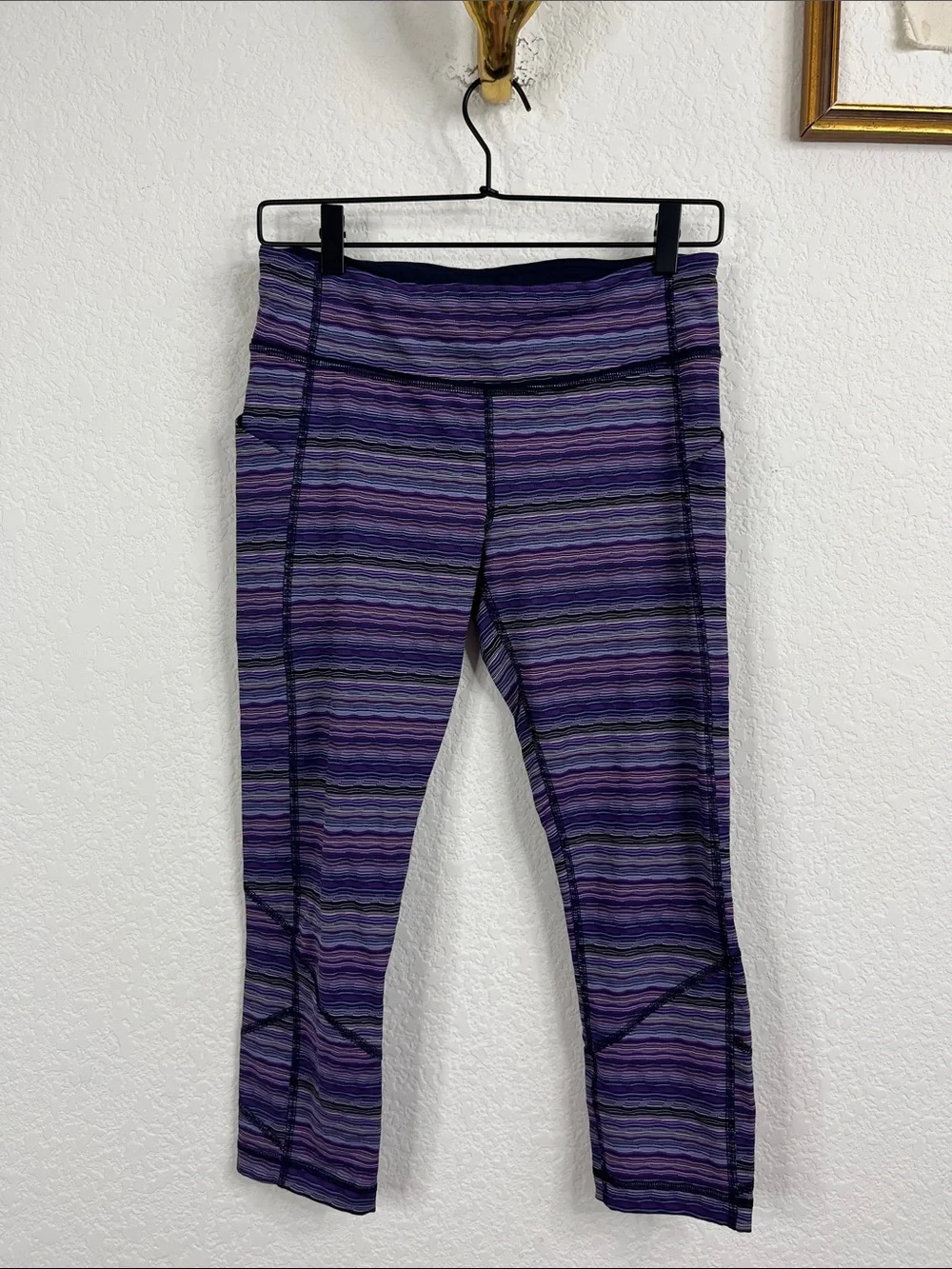 Lululemon Pace Rival Crop Space Dye Twist Ultra Violet Multi / Naval Blue